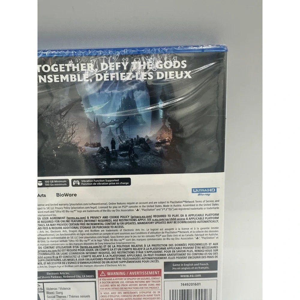 Dragon Age The Veilguard PS5 New Sealed‎ BioWare RPG 2024 Electronic Arts